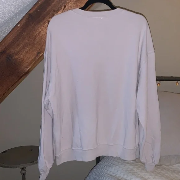 Free People Over and Out Graphic Vintage looking Pullover Tennis Sweatshirt NWOT - Picture 8 of 15